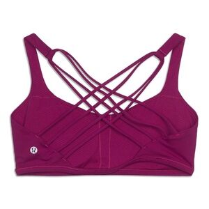 Lululemon Free To Be Bra Light Support Magenta Size 4